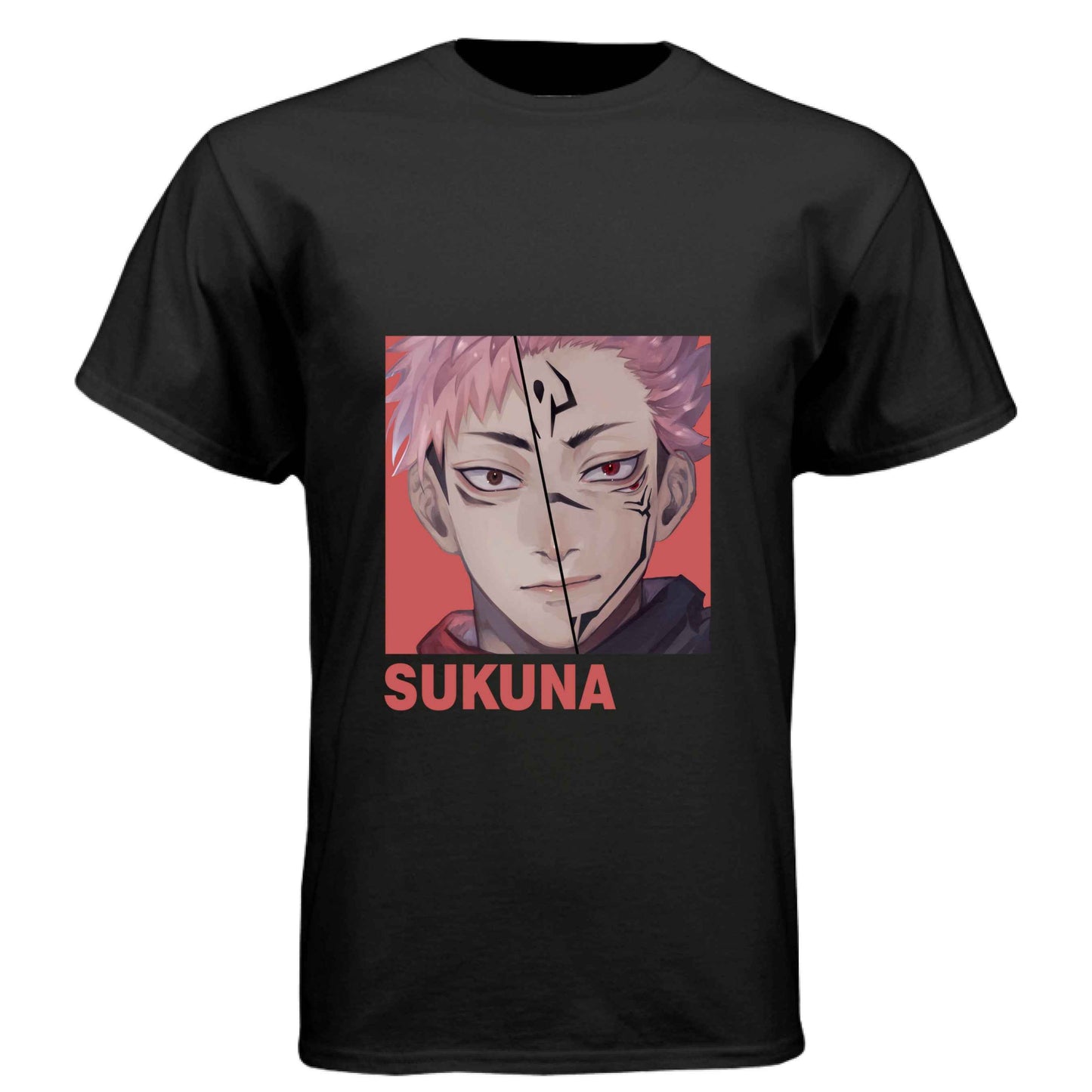Jujutsu Kaisen Sukuna T-Shirt - Split Vessel & True Form Portrait Design | Premium Unisex Triblend Tee