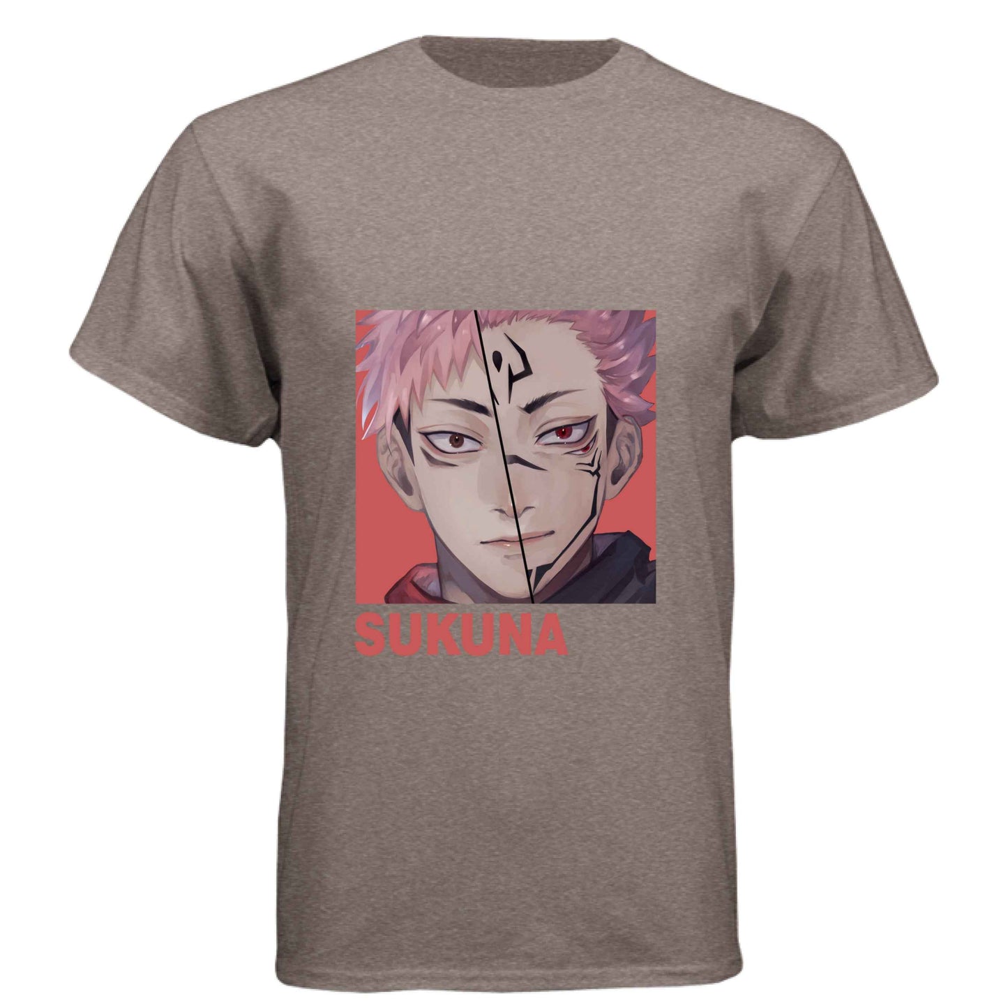 Jujutsu Kaisen Sukuna T-Shirt - Split Vessel & True Form Portrait Design | Premium Unisex Triblend Tee