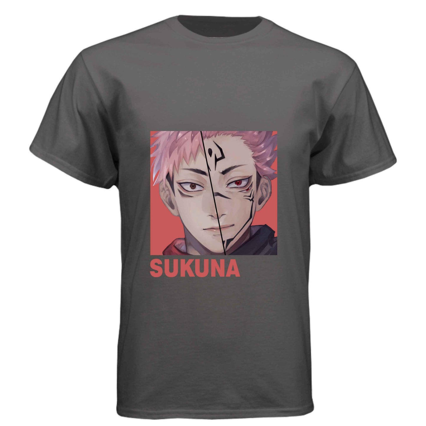 Jujutsu Kaisen Sukuna T-Shirt - Split Vessel & True Form Portrait Design | Premium Unisex Triblend Tee