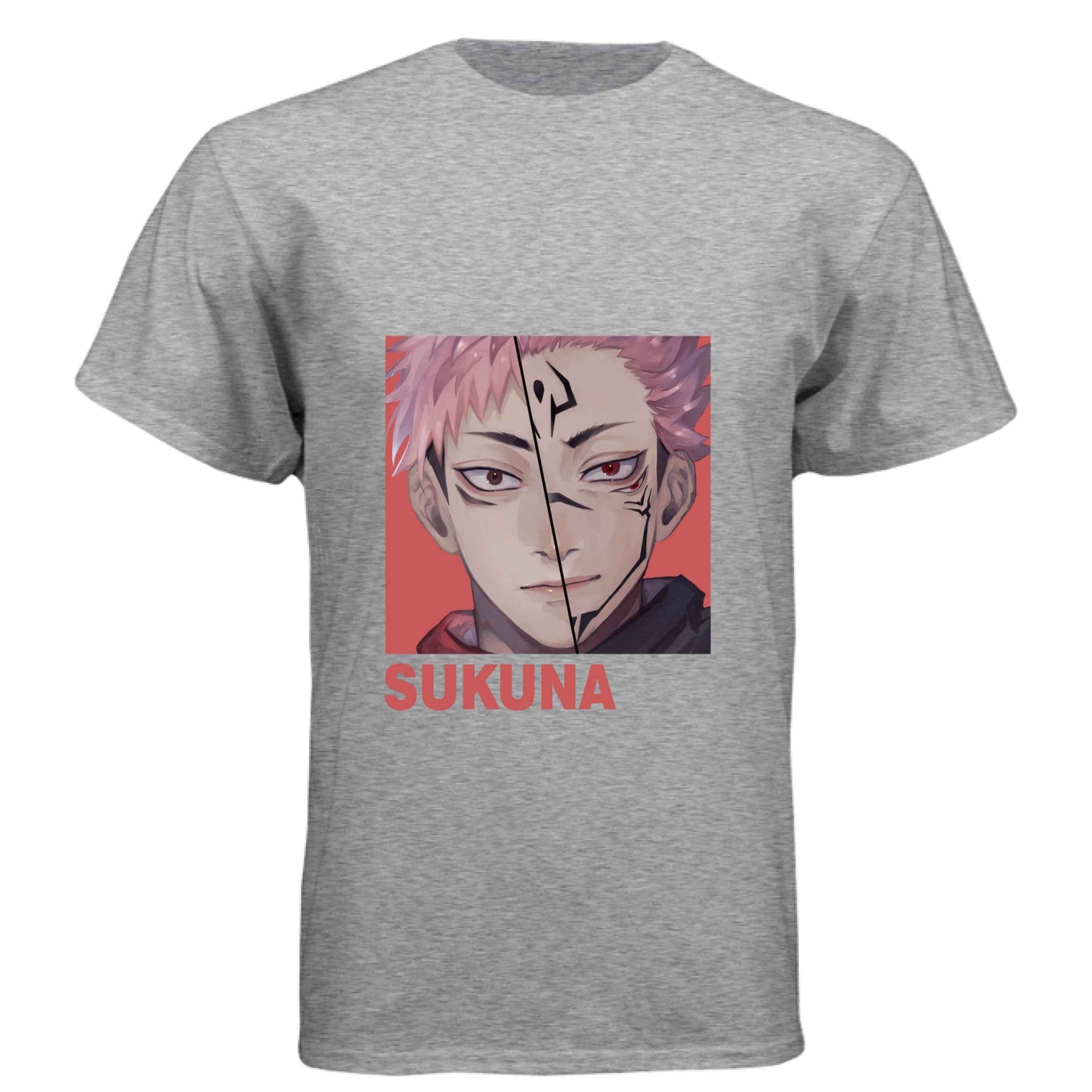 Jujutsu Kaisen Sukuna T-Shirt - Split Vessel & True Form Portrait Design | Premium Unisex Triblend Tee