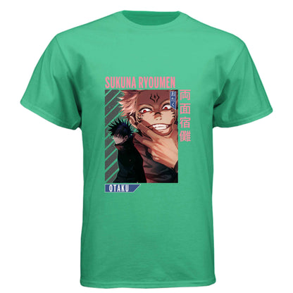 Jujutsu Kaisen Sukuna Ryoumen T-Shirt - Dual Personality Vessel Design | Premium Unisex Triblend Tee