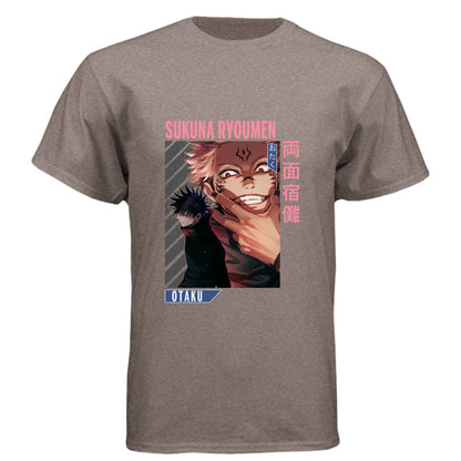Jujutsu Kaisen Sukuna Ryoumen T-Shirt - Dual Personality Vessel Design | Premium Unisex Triblend Tee