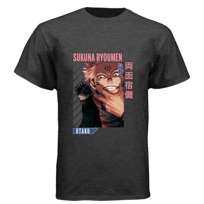 Jujutsu Kaisen Sukuna Ryoumen T-Shirt - Dual Personality Vessel Design | Premium Unisex Triblend Tee