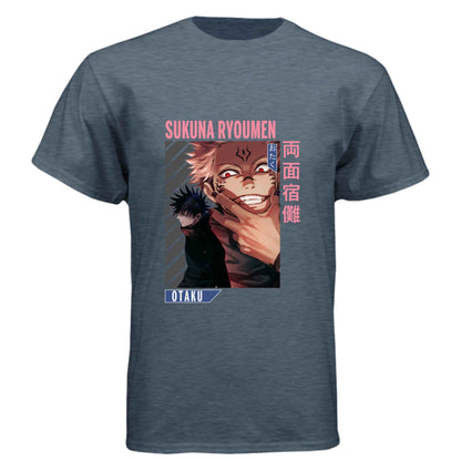 Jujutsu Kaisen Sukuna Ryoumen T-Shirt - Dual Personality Vessel Design | Premium Unisex Triblend Tee