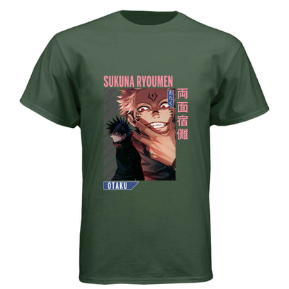 Jujutsu Kaisen Sukuna Ryoumen T-Shirt - Dual Personality Vessel Design | Premium Unisex Triblend Tee