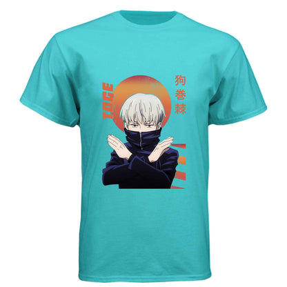 Jujutsu Kaisen Toge Inumaki T-Shirt - Cursed Speech Hand Sign Design | Premium Unisex Triblend Tee