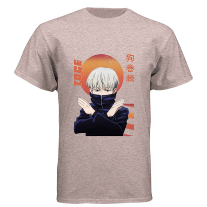Jujutsu Kaisen Toge Inumaki T-Shirt - Cursed Speech Hand Sign Design | Premium Unisex Triblend Tee