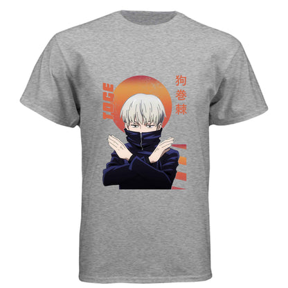 Jujutsu Kaisen Toge Inumaki T-Shirt - Cursed Speech Hand Sign Design | Premium Unisex Triblend Tee