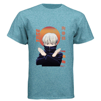 Jujutsu Kaisen Toge Inumaki T-Shirt - Cursed Speech Hand Sign Design | Premium Unisex Triblend Tee