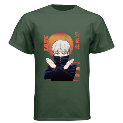 Jujutsu Kaisen Toge Inumaki T-Shirt - Cursed Speech Hand Sign Design | Premium Unisex Triblend Tee