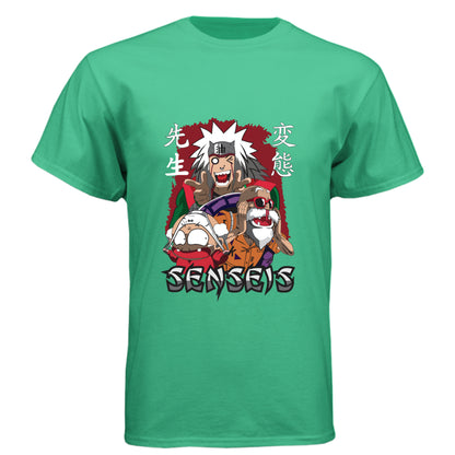 ENVY - FRONT Naruto Jiraiya anime t-shirt featuring Legendary Sannin with summoning toads design on unisex triblend fabric
