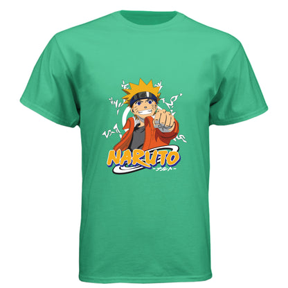 ENVY - FRONT Naruto Uzumaki anime t-shirt featuring Believe It protagonist portrait design on unisex triblend fabric
