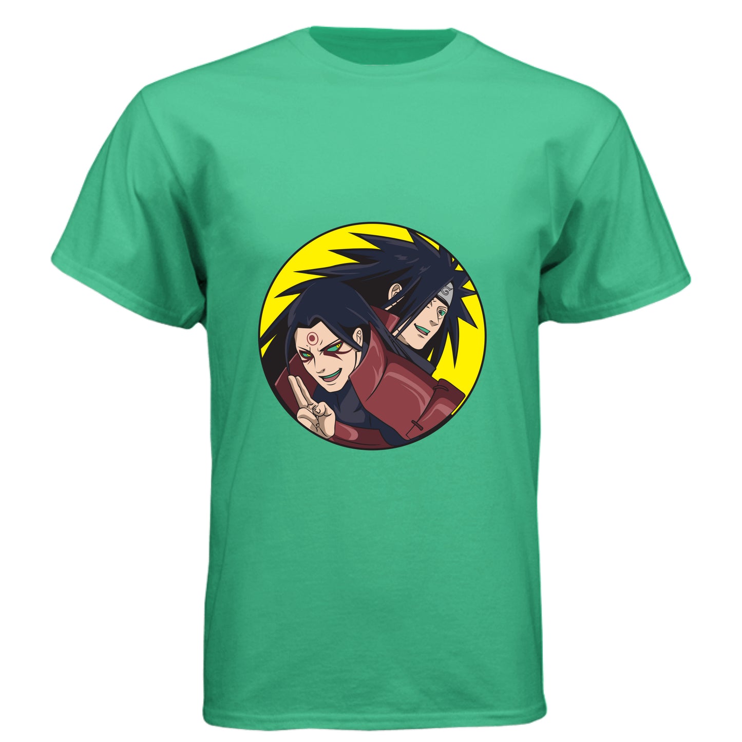 ENVY - FRONT Naruto Madara and Hashirama anime t-shirt featuring legendary founders duo design on unisex triblend fabric
