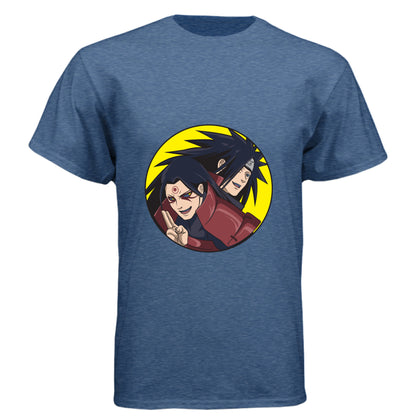 VINTAGE ROYAL - FRONT Naruto Madara and Hashirama anime t-shirt featuring legendary founders duo design on unisex triblend fabric
