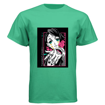 ENVY - FRONT Demon Slayer Enmu anime t-shirt featuring Lower Moon One portrait design on unisex triblend fabric
