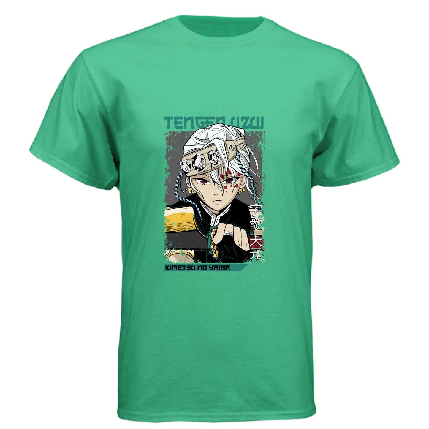 Demon Slayer Tengen Uzui T-Shirt - Chibi Sound Hashira Design | Premium Unisex Triblend Tee