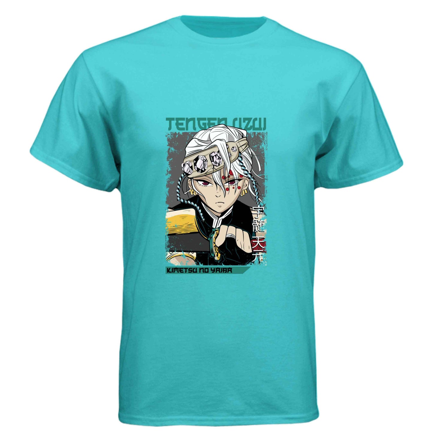 Demon Slayer Tengen Uzui T-Shirt - Chibi Sound Hashira Design | Premium Unisex Triblend Tee