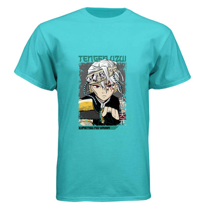Demon Slayer Tengen Uzui T-Shirt - Chibi Sound Hashira Design | Premium Unisex Triblend Tee