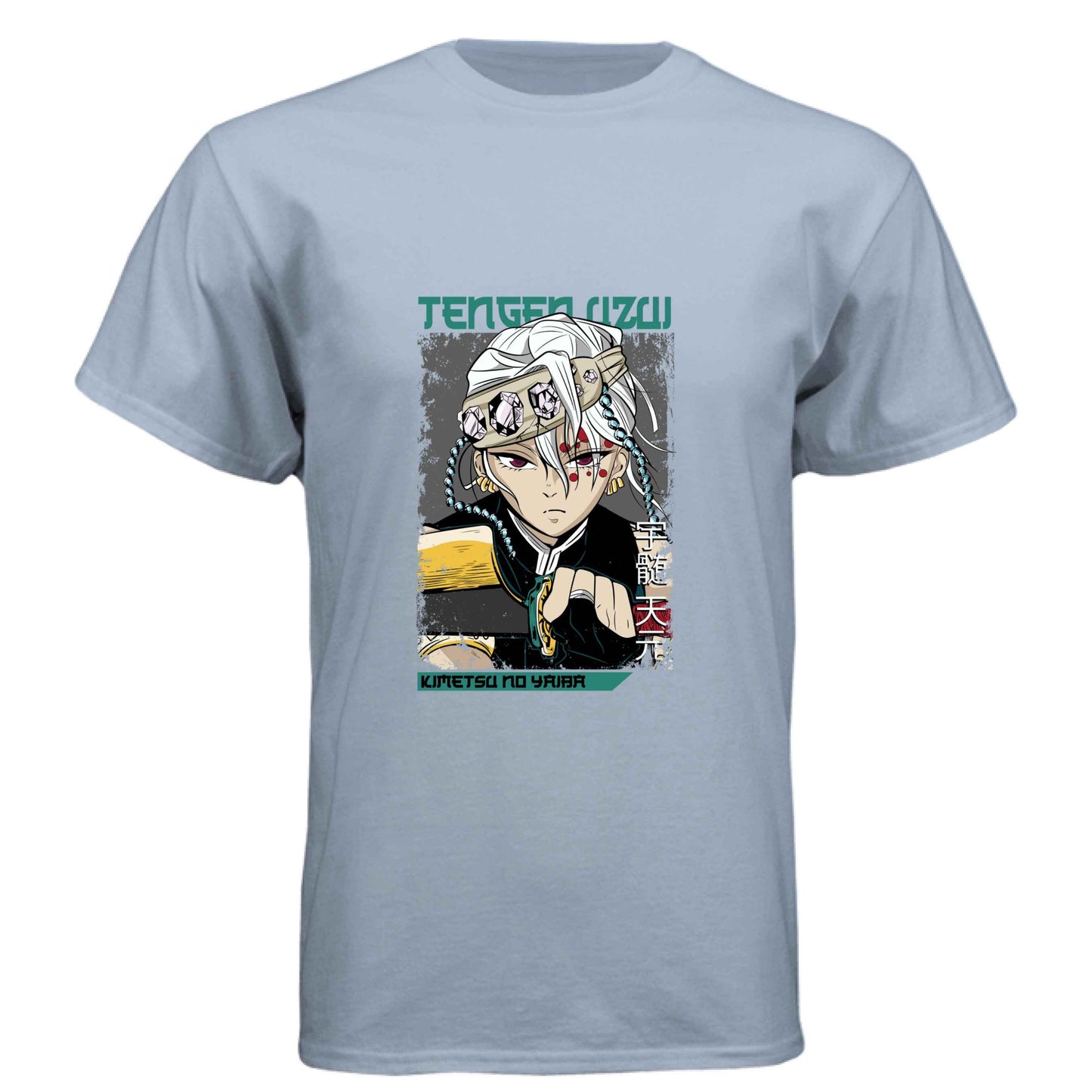 Demon Slayer Tengen Uzui T-Shirt - Chibi Sound Hashira Design | Premium Unisex Triblend Tee