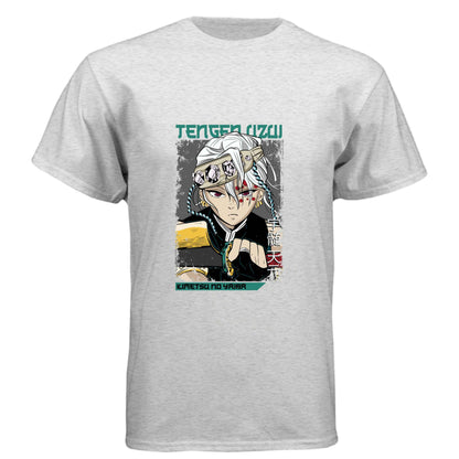 Demon Slayer Tengen Uzui T-Shirt - Chibi Sound Hashira Design | Premium Unisex Triblend Tee