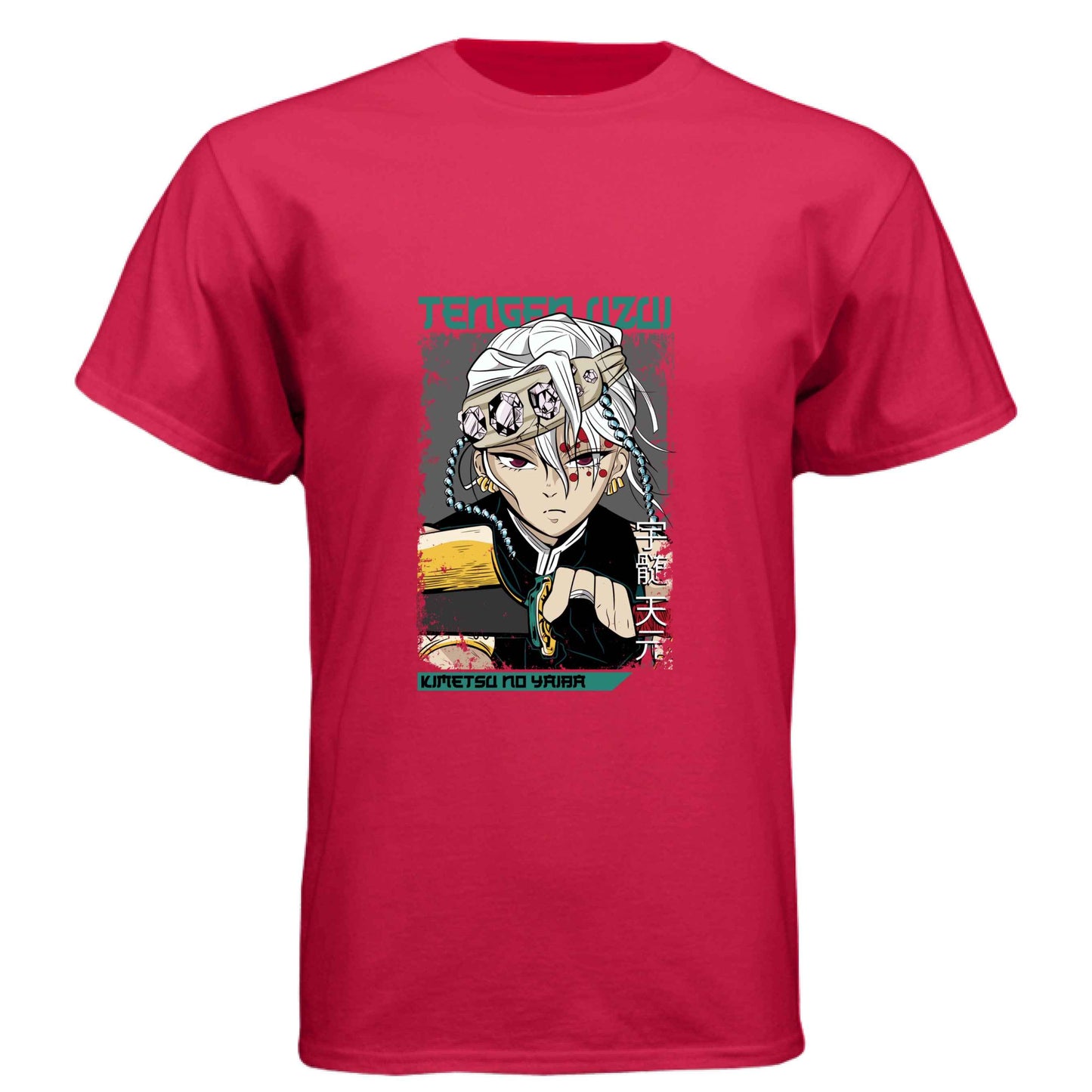 Demon Slayer Tengen Uzui T-Shirt - Chibi Sound Hashira Design | Premium Unisex Triblend Tee