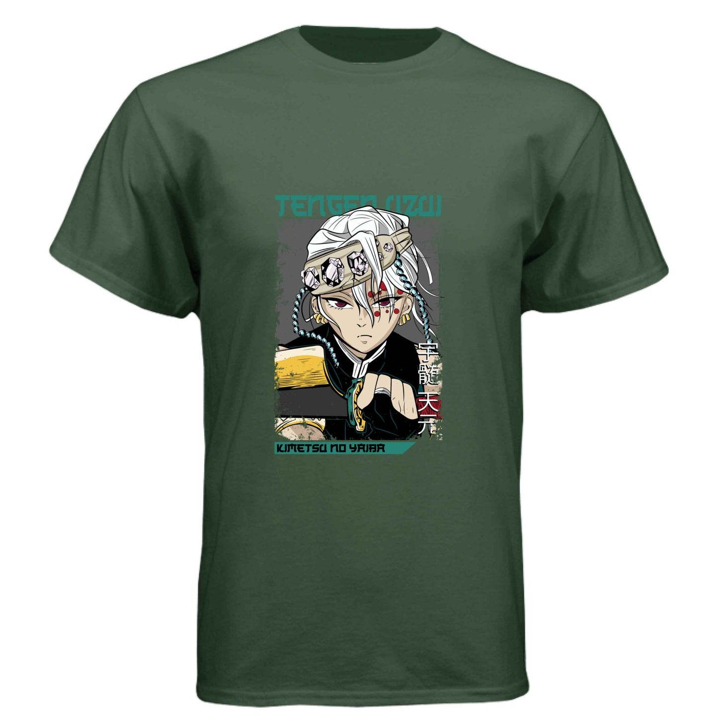 Demon Slayer Tengen Uzui T-Shirt - Chibi Sound Hashira Design | Premium Unisex Triblend Tee