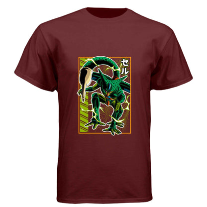 Dragon Ball Z Cell T-Shirt - Perfect Form Bio-Android Design | Premium Unisex Triblend Tee