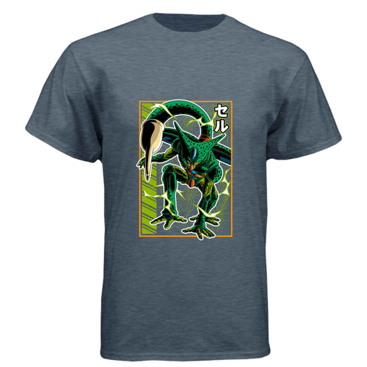 Dragon Ball Z Cell T-Shirt - Perfect Form Bio-Android Design | Premium Unisex Triblend Tee