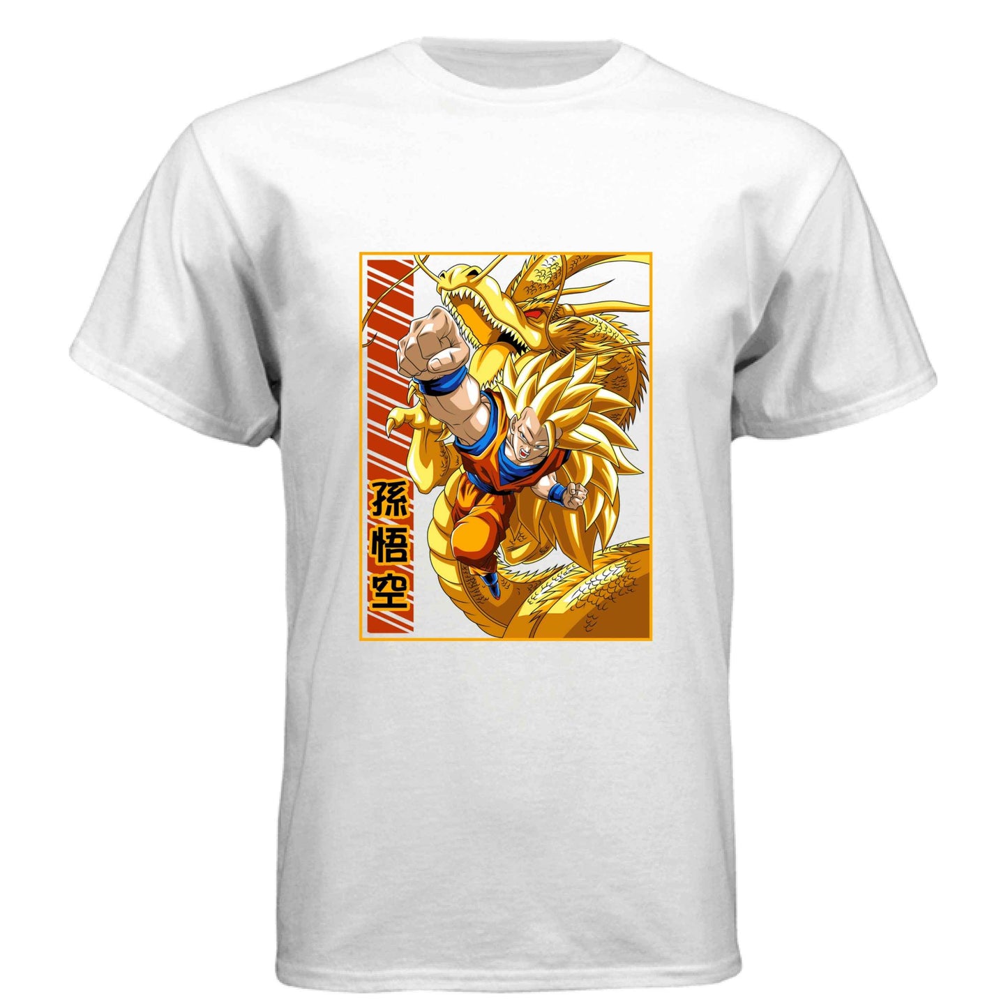 Dragon Ball Z Goku & Shenron T-Shirt - Super Saiyan 3 Eternal Dragon Design | Premium Unisex Triblend Tee