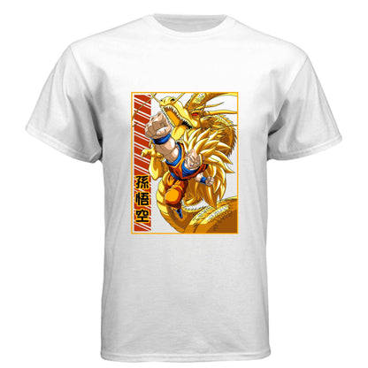 Dragon Ball Z Goku & Shenron T-Shirt - Super Saiyan 3 Eternal Dragon Design | Premium Unisex Triblend Tee