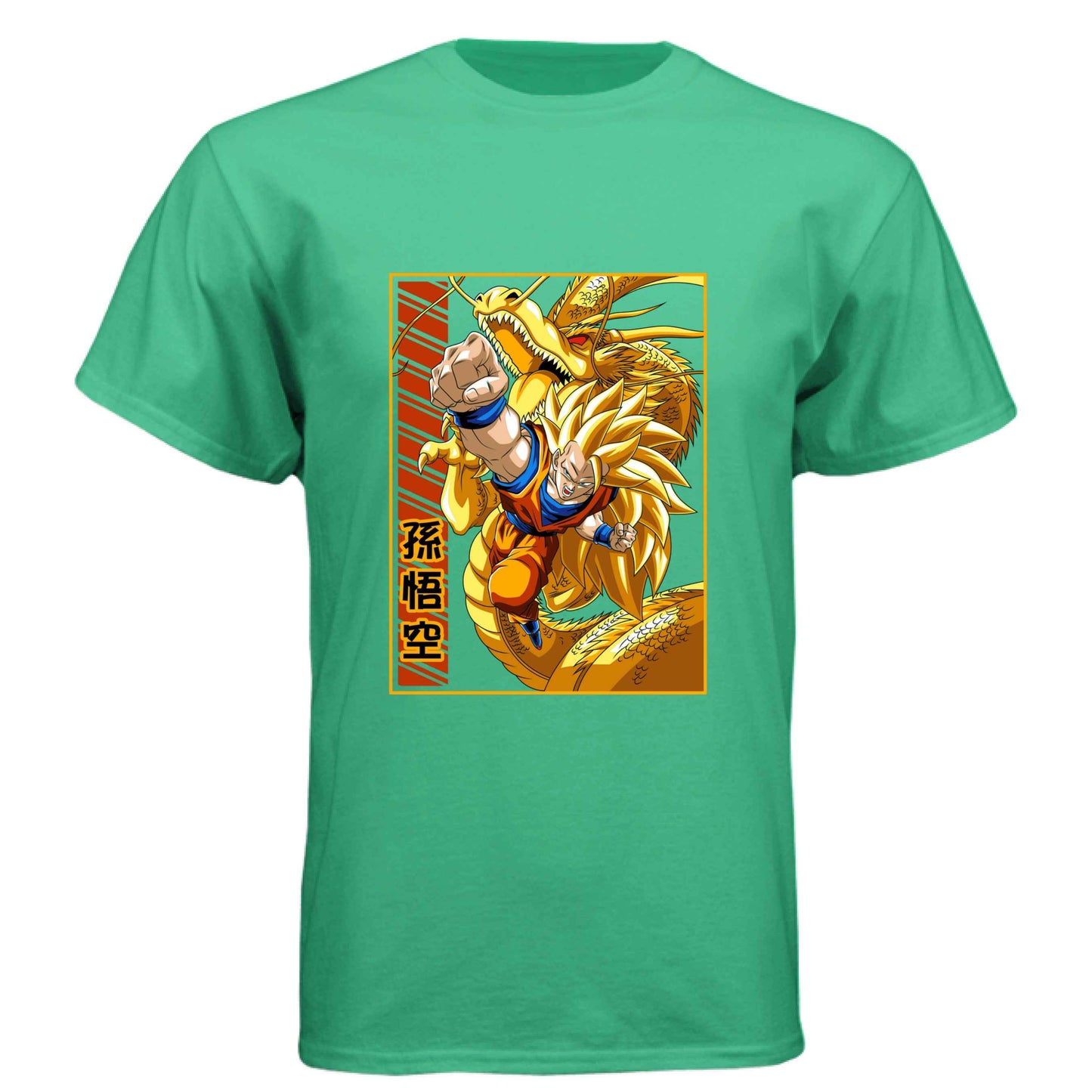 Dragon Ball Z Goku & Shenron T-Shirt - Super Saiyan 3 Eternal Dragon Design | Premium Unisex Triblend Tee