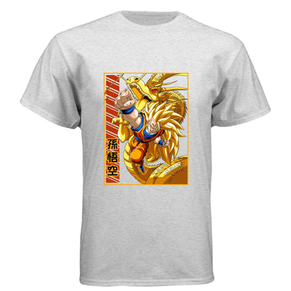 Dragon Ball Z Goku & Shenron T-Shirt - Super Saiyan 3 Eternal Dragon Design | Premium Unisex Triblend Tee