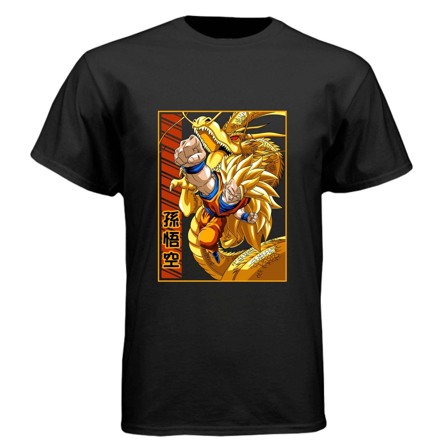 Dragon Ball Z Goku & Shenron T-Shirt - Super Saiyan 3 Eternal Dragon Design | Premium Unisex Triblend Tee