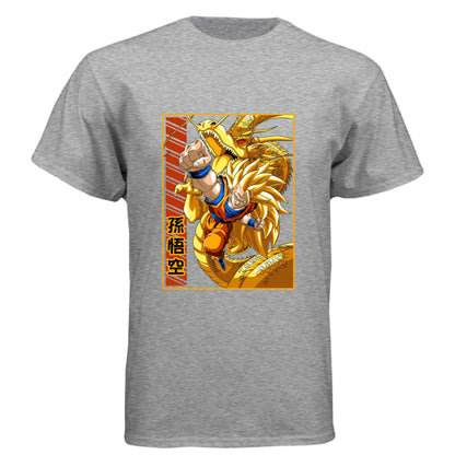 Dragon Ball Z Goku & Shenron T-Shirt - Super Saiyan 3 Eternal Dragon Design | Premium Unisex Triblend Tee