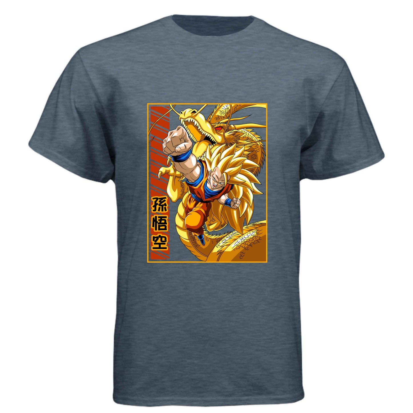 Dragon Ball Z Goku & Shenron T-Shirt - Super Saiyan 3 Eternal Dragon Design | Premium Unisex Triblend Tee