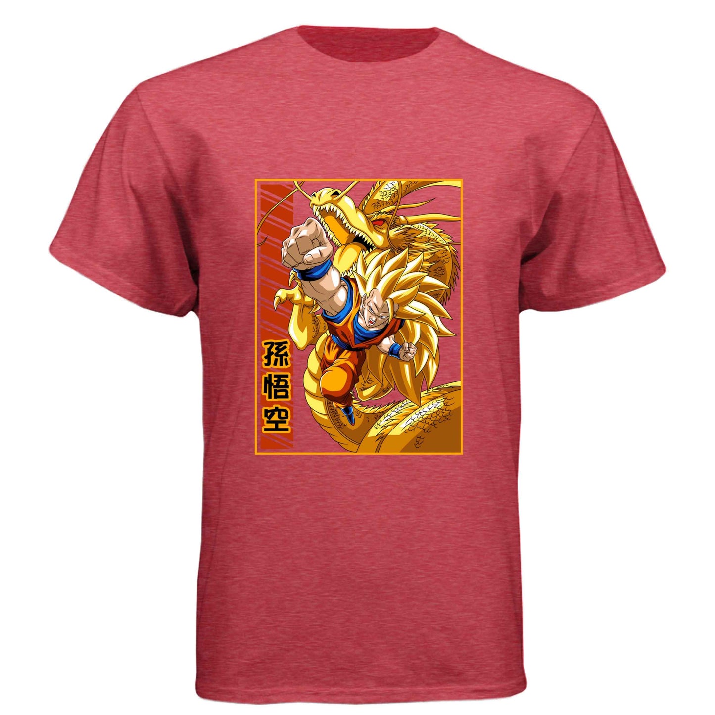 Dragon Ball Z Goku & Shenron T-Shirt - Super Saiyan 3 Eternal Dragon Design | Premium Unisex Triblend Tee
