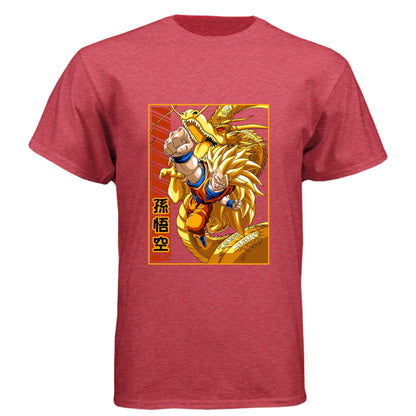 Dragon Ball Z Goku & Shenron T-Shirt - Super Saiyan 3 Eternal Dragon Design | Premium Unisex Triblend Tee