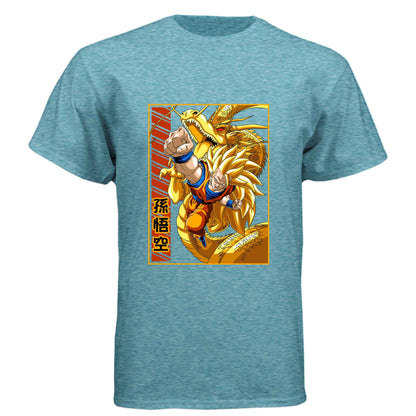 Dragon Ball Z Goku & Shenron T-Shirt - Super Saiyan 3 Eternal Dragon Design | Premium Unisex Triblend Tee