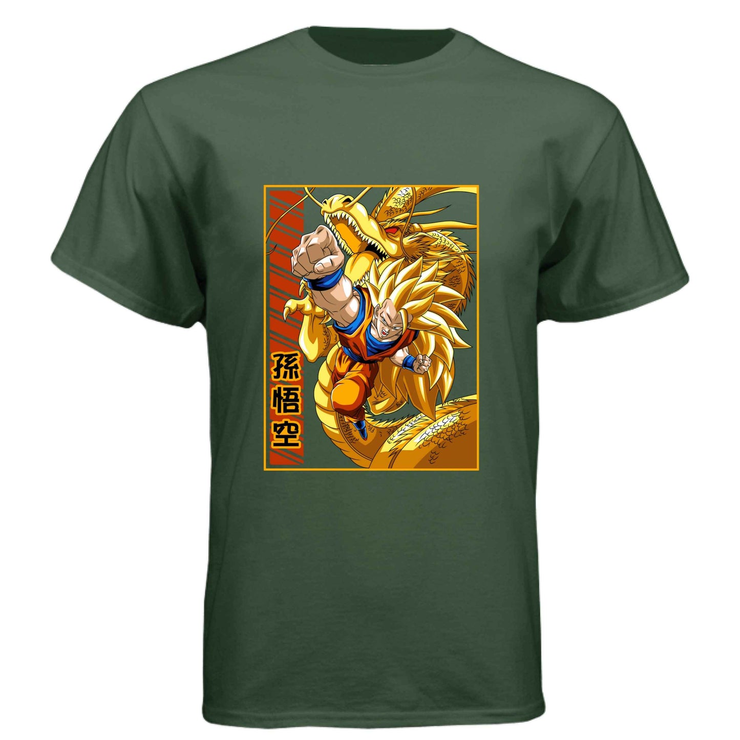 Dragon Ball Z Goku & Shenron T-Shirt - Super Saiyan 3 Eternal Dragon Design | Premium Unisex Triblend Tee