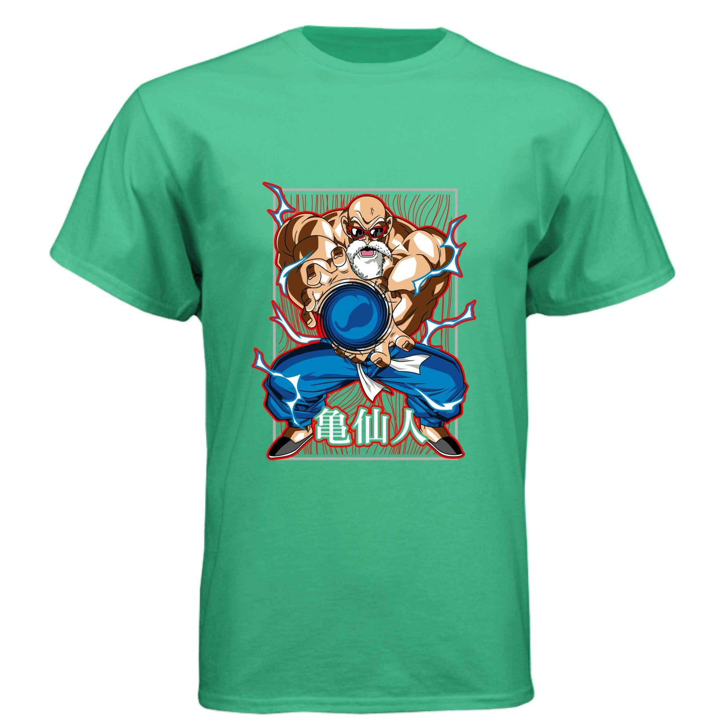 Dragon Ball Z Master Roshi T-Shirt - Kamehameha Turtle Hermit Design | Premium Unisex Triblend Tee