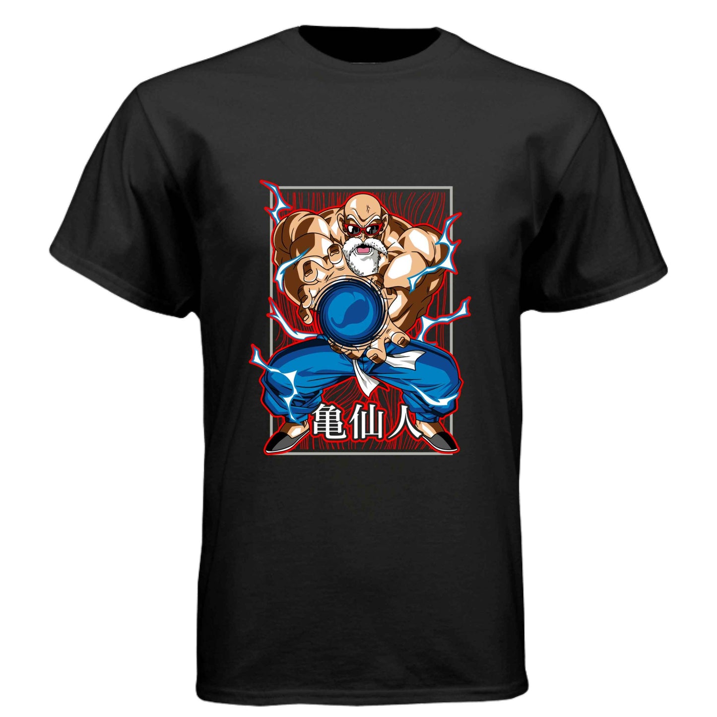 Dragon Ball Z Master Roshi T-Shirt - Kamehameha Turtle Hermit Design | Premium Unisex Triblend Tee