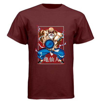 Dragon Ball Z Master Roshi T-Shirt - Kamehameha Turtle Hermit Design | Premium Unisex Triblend Tee