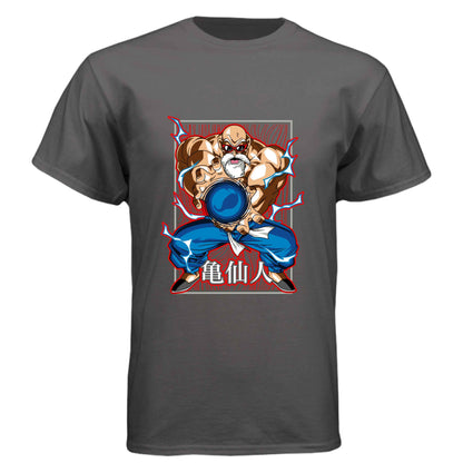 Dragon Ball Z Master Roshi T-Shirt - Kamehameha Turtle Hermit Design | Premium Unisex Triblend Tee