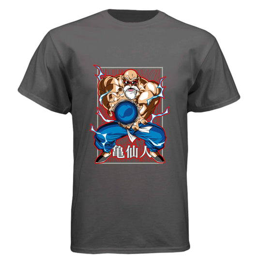 Dragon Ball Z Master Roshi T-Shirt - Kamehameha Turtle Hermit Design | Premium Unisex Triblend Tee