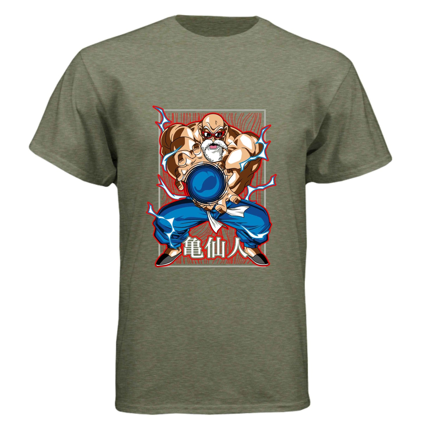 Dragon Ball Z Master Roshi T-Shirt - Kamehameha Turtle Hermit Design | Premium Unisex Triblend Tee