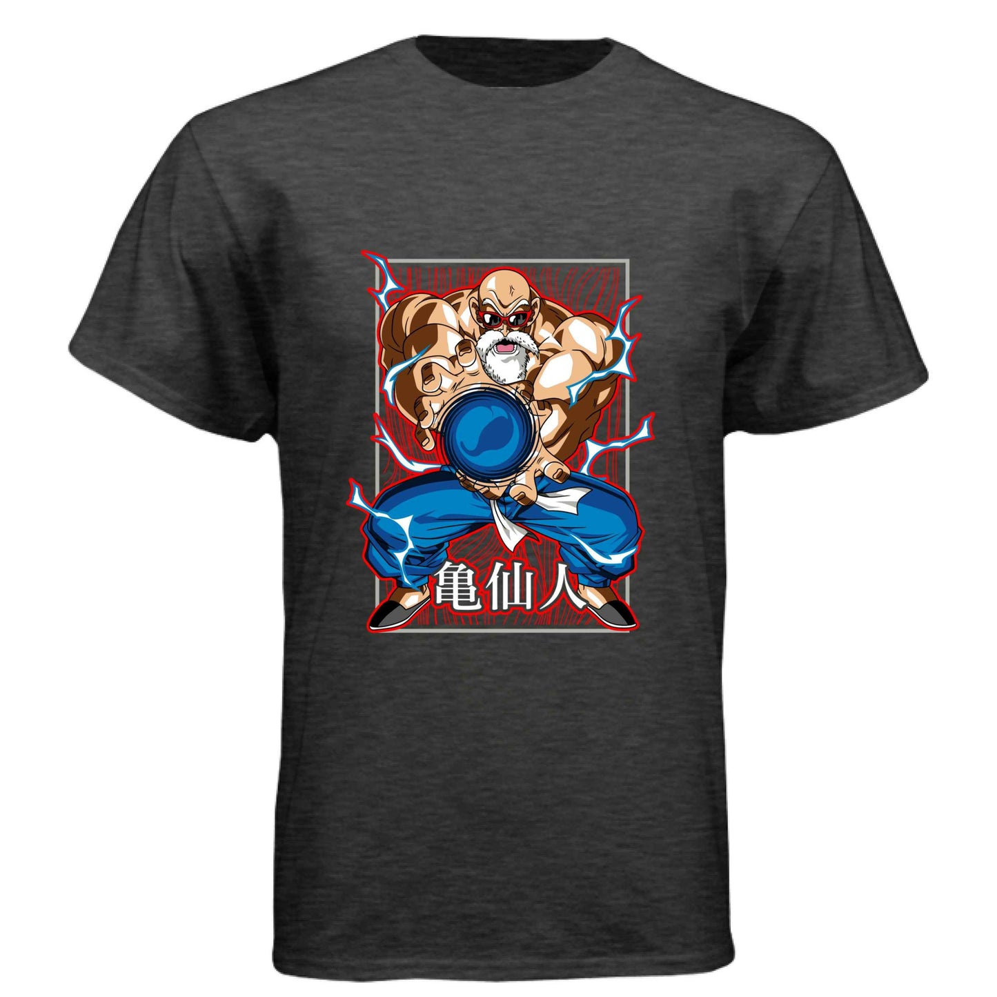 Dragon Ball Z Master Roshi T-Shirt - Kamehameha Turtle Hermit Design | Premium Unisex Triblend Tee