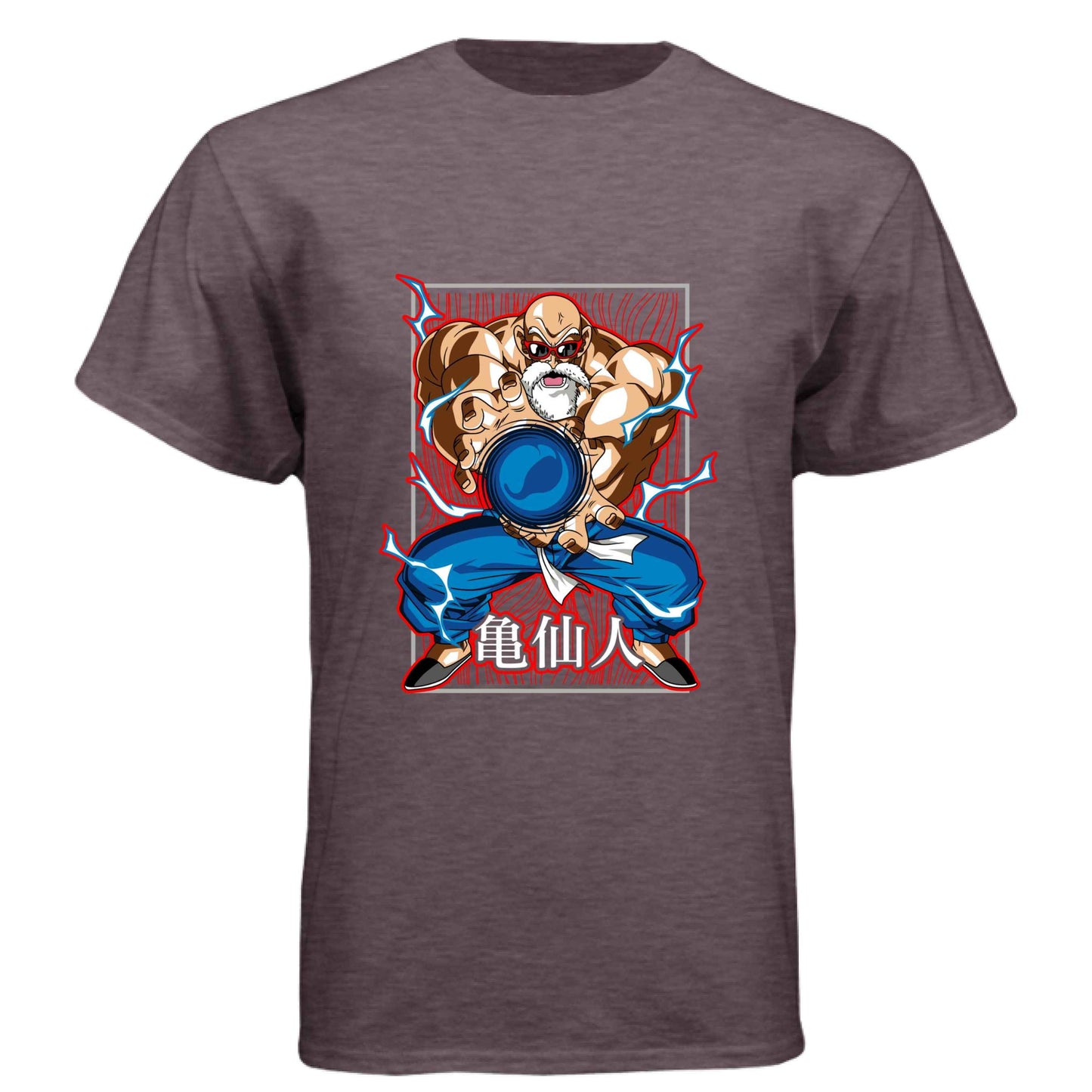 Dragon Ball Z Master Roshi T-Shirt - Kamehameha Turtle Hermit Design | Premium Unisex Triblend Tee