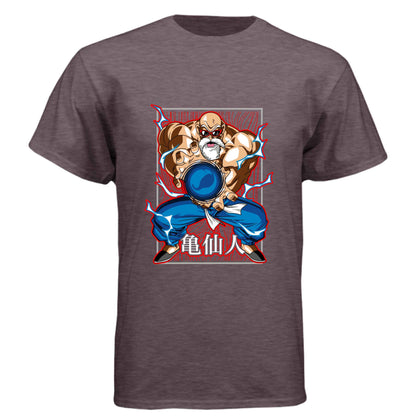 Dragon Ball Z Master Roshi T-Shirt - Kamehameha Turtle Hermit Design | Premium Unisex Triblend Tee