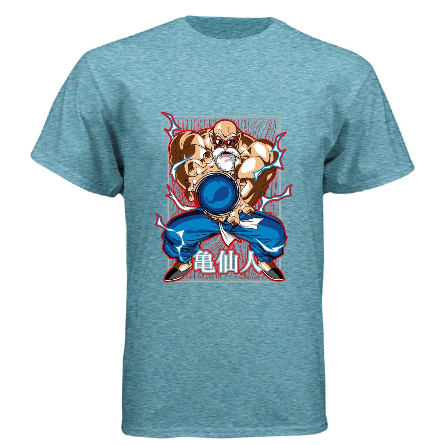Dragon Ball Z Master Roshi T-Shirt - Kamehameha Turtle Hermit Design | Premium Unisex Triblend Tee