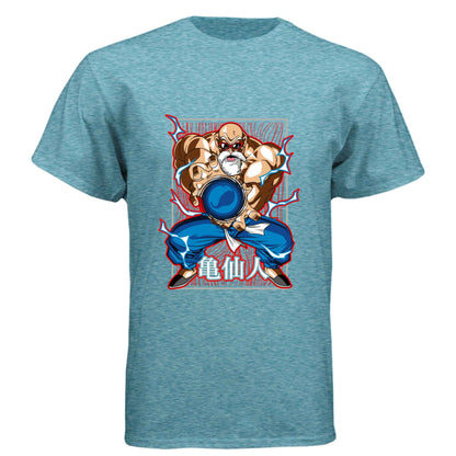 Dragon Ball Z Master Roshi T-Shirt - Kamehameha Turtle Hermit Design | Premium Unisex Triblend Tee